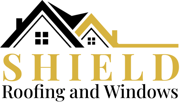 The image displays a logo with the text  SHIELDS  prominently featured above a stylized house outline, suggesting a connection to home protection or insurance services.